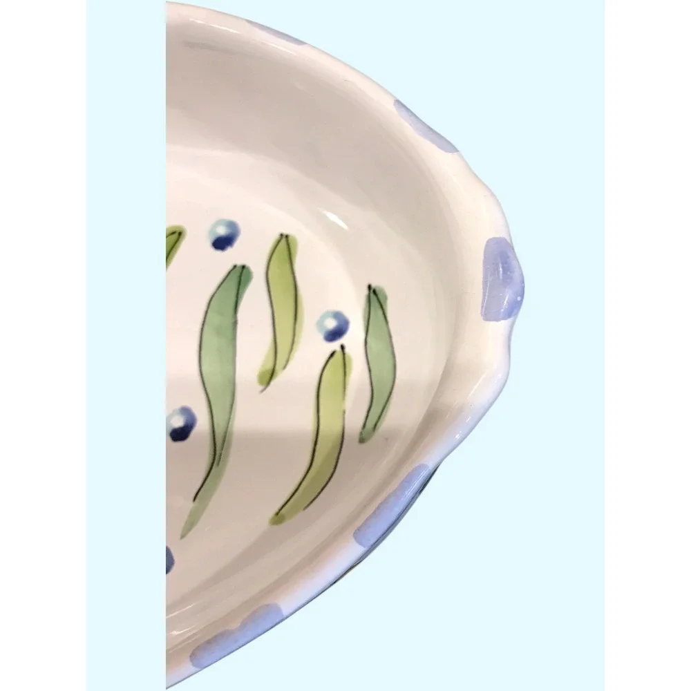Vintage Hand‎ Painted Nautical Ceramic Oval Platter